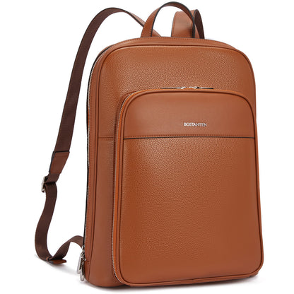 Vintage Leather Laptop College Travel Backpack