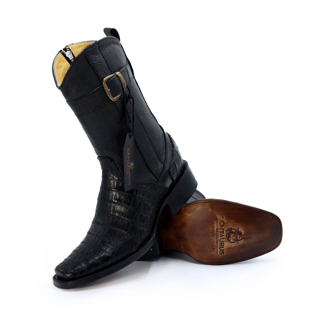 Bota vaquera de piel de cocodrilo modelo Fenix