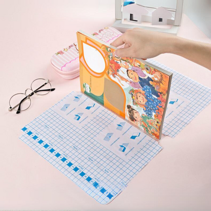 Self-adhesive transparent protective book cover (Pack of 50/80)