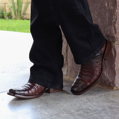 Bota vaquera de piel de cocodrilo modelo Fenix
