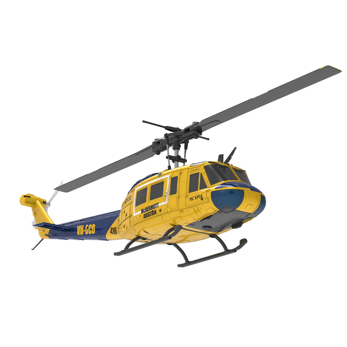 C032 1/48 Scale UH-1 Huey 2.4G 6CH Flybarless RC Helicopter Model (RTF Version)