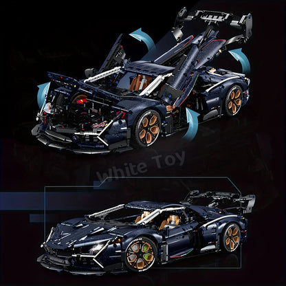 Limited Edition Starry Sky Fashion Sports Car Building Block Toy
