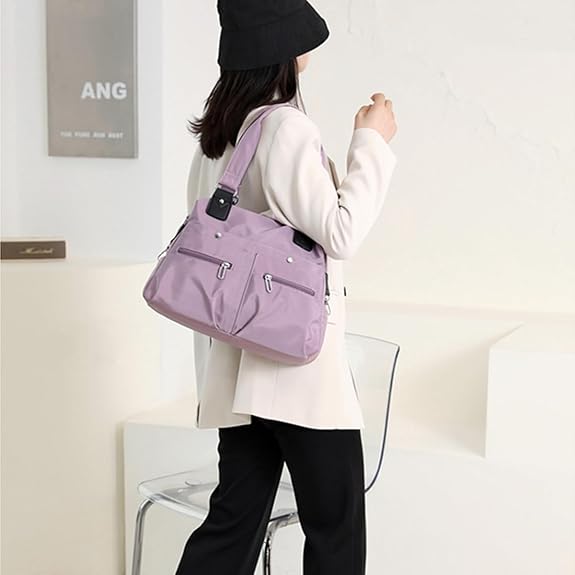Large Capacity Waterproof Multi Pocket Shoulder Bag