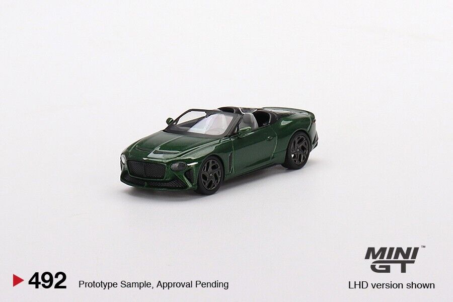 Mini GT 1:64 Bentley Mulliner Bacalar Scarab Green #492