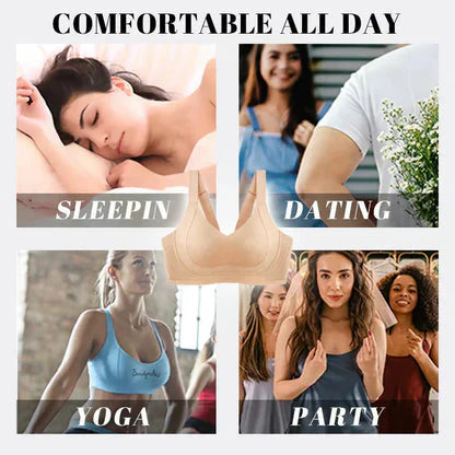🔥New Year Sale🏆Wire-Free Non-Marking Skin-Friendly Push-Up Bra 🔥(Pack of 3)