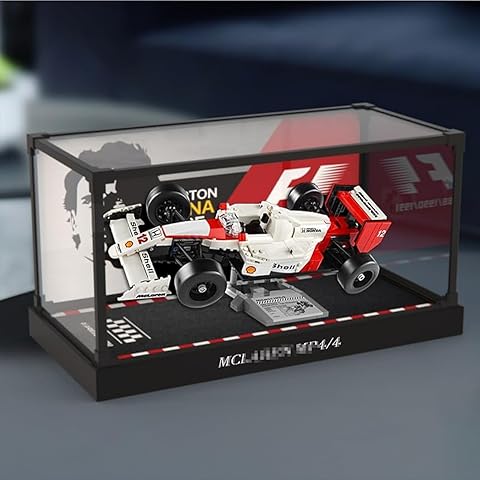 LEGO Icons McLaren MP4/4 & Ayrton Senna Minifigure Model Car Kit - Buildable F1 McLaren Set