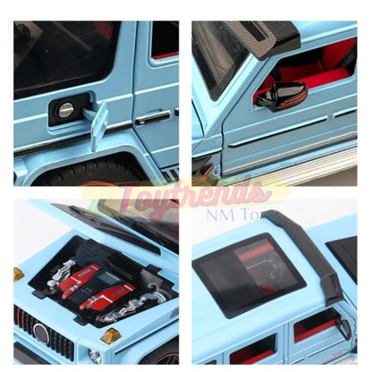 1/18 Pullback G Wagon Brabus, Die Cast Brabus with Lights, Door Open Car, Collectible Toy Car Series