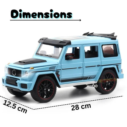 1/18 Pullback G Wagon Brabus, Die Cast Brabus with Lights, Door Open Car, Collectible Toy Car Series