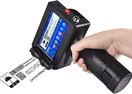 Portable Small Coder,handheld Inkjet Printer Gun,printing Height 2-12.7mm,portable Handheld Inkjet Printer,4.3 Inch Production Date Printer