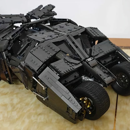 High-Precision Building Block Model Set - Black Bat Tank, Premium ABS Stacking Toy