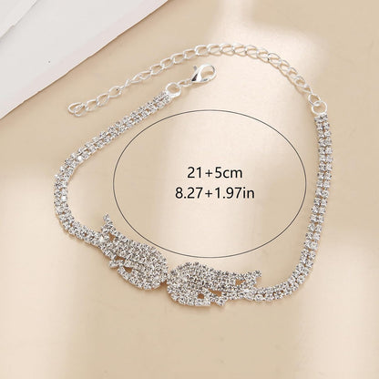 Crystal Angel Wing Anklet (PAIR)