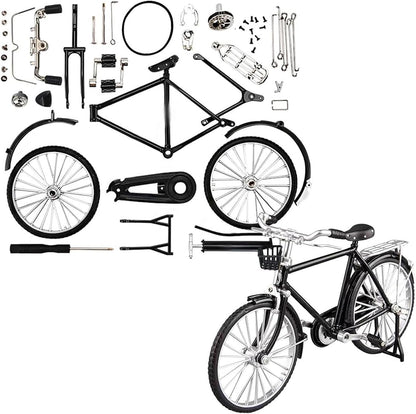 Finger Bikes, DIY Bicycle Model Scale Kit, Creative Iron Table Ornament Toys, Finger Toys, Metal Bicycle Model Collections