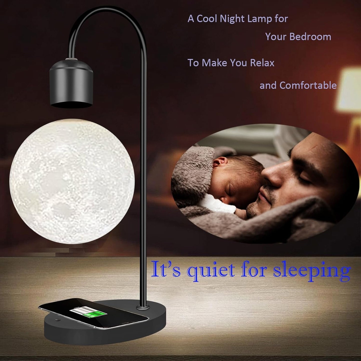 🌙 Magnetic Levitation Moon Lamp