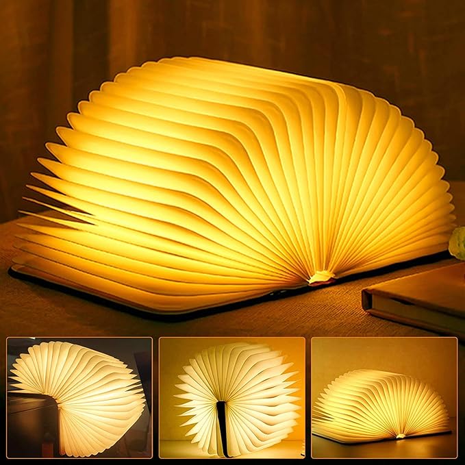Book Lamp Rechargeable LED Book