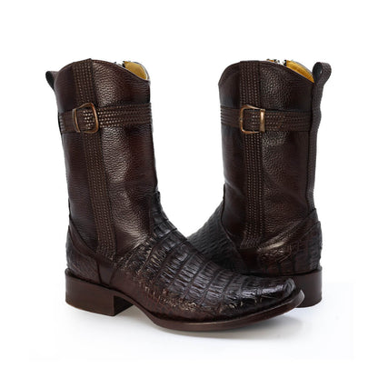 Bota vaquera de piel de cocodrilo modelo Fenix