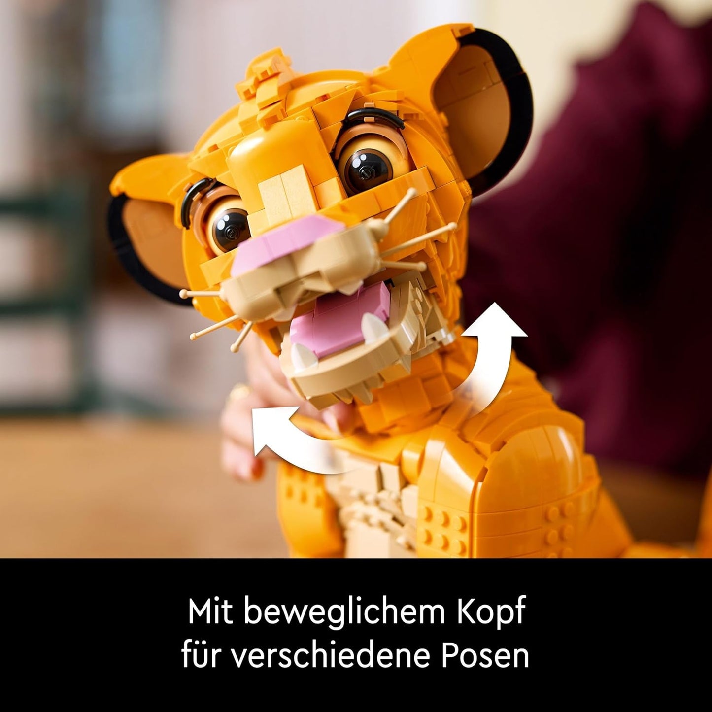 Disney Simba The Young Lion King Building Toy Collectable Creative Animal Figure Relaxing Activity