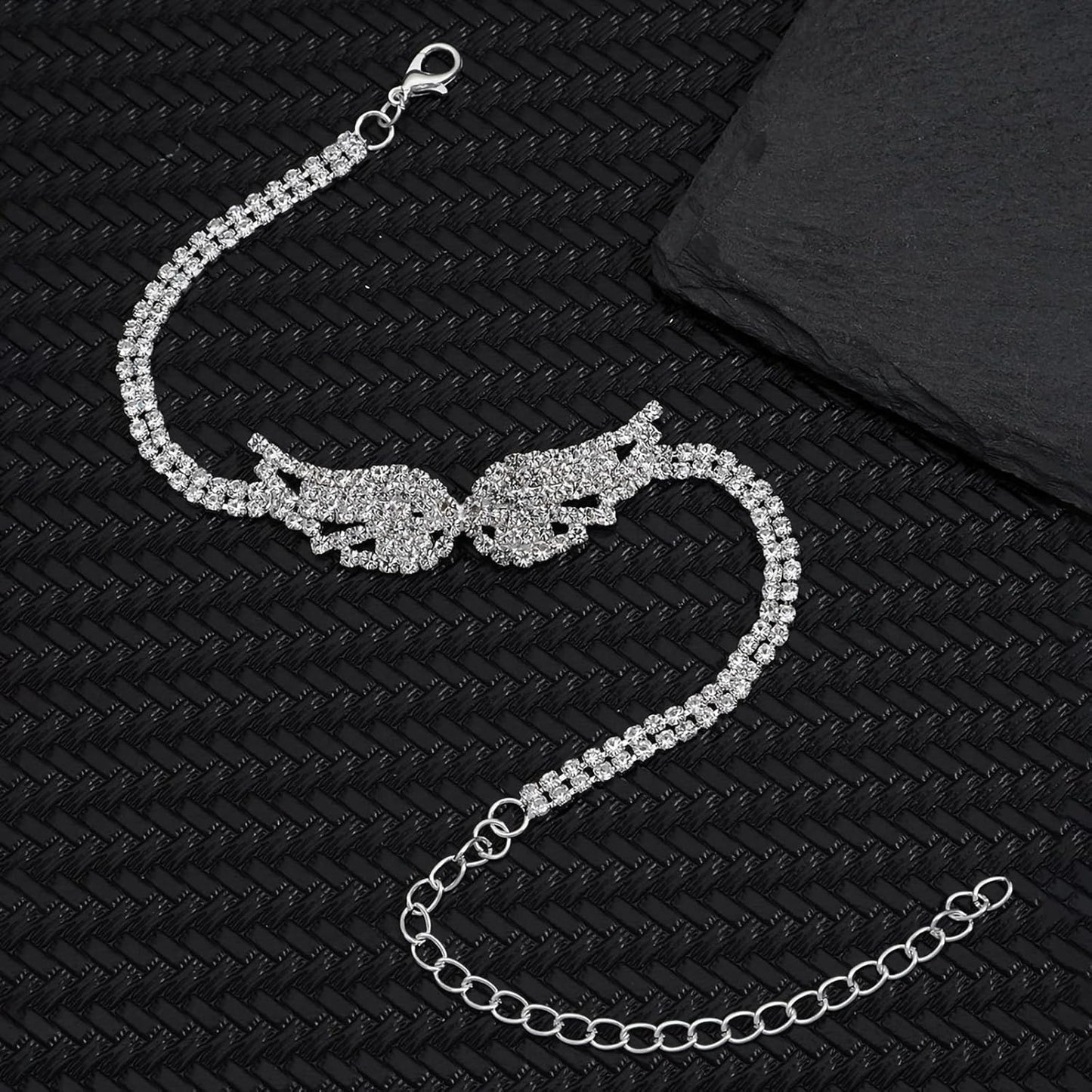 Crystal Angel Wing Anklet (PAIR)