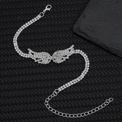 Crystal Angel Wing Anklet (PAIR)