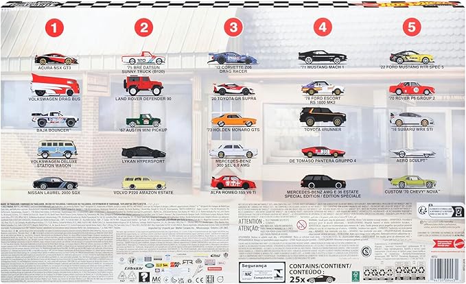 Hot Wheels Boulevard 25-Car Factory Set Premium 1:64 Scale