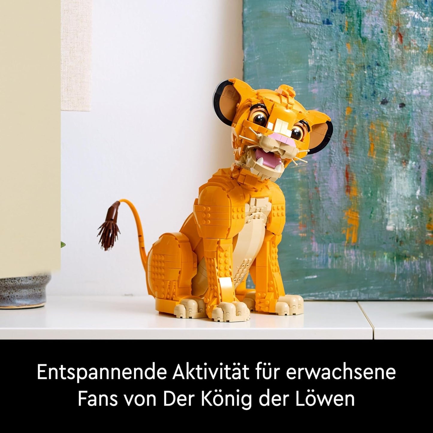 Disney Simba The Young Lion King Building Toy Collectable Creative Animal Figure Relaxing Activity