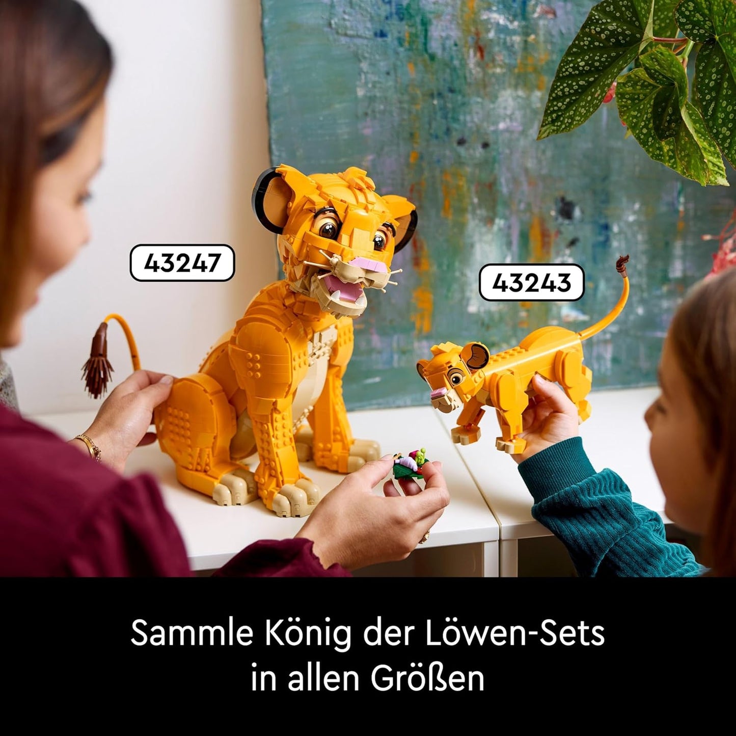 Disney Simba The Young Lion King Building Toy Collectable Creative Animal Figure Relaxing Activity
