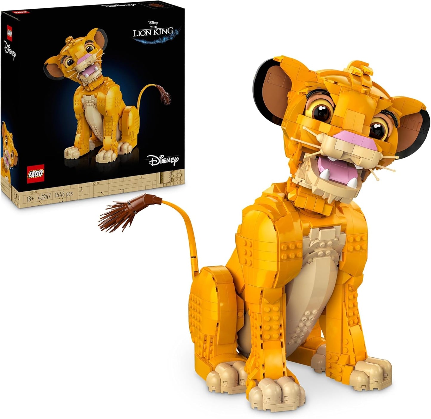 Disney Simba The Young Lion King Building Toy Collectable Creative Animal Figure Relaxing Activity