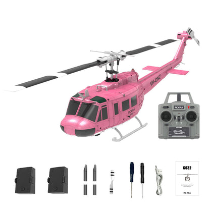 C032 1/48 Scale UH-1 Huey 2.4G 6CH Flybarless RC Helicopter Model (RTF Version)