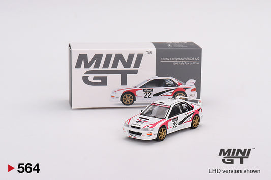 Mini GT SUBARU Impreza WRC98 1999 Rally Tour de Corse #22
