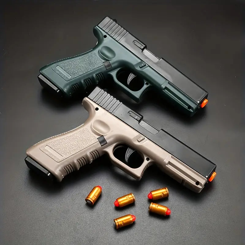 Automatic Shell Ejection Soft Bullet Pistol (Works Without Loading)