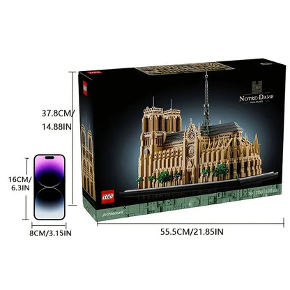 European Version, LEGO 21061 Architectural Replica, Adult Collectible Building Set
