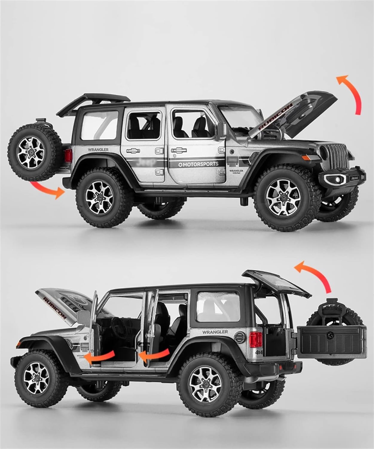 Alloy Die Cast 1/22 for Jeeps Wrangler