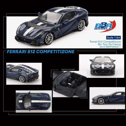 BBR Ferrari 812 Competitizone Blu Tour De France