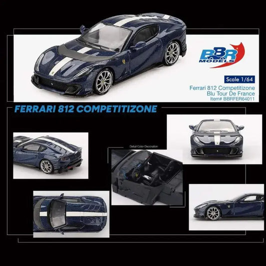 BBR Ferrari 812 Competitizone Blu Tour De France