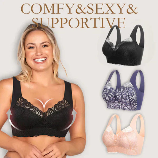 🔥Lift Stretch Full Shape Seamless Lace Bra (3 PCS)