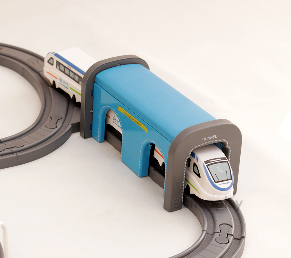 DIY Indian City Magnetic Train Track Set- 91 Pieces (3-8 Years)