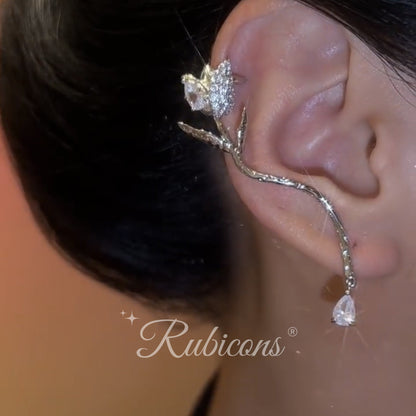 French Rose Ear Cuff (PAIR)
