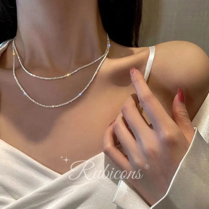 Galaxy Glitter Zircon Chain (PAIR)