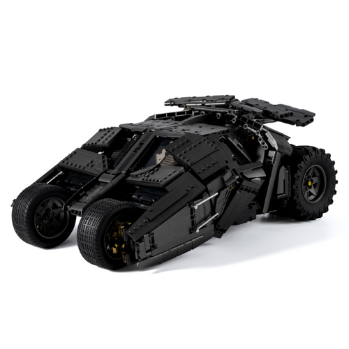 High-Precision Building Block Model Set - Black Bat Tank, Premium ABS Stacking Toy