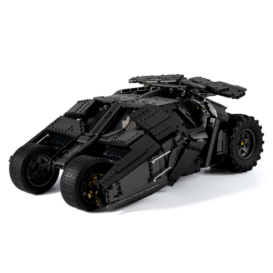 High-Precision Building Block Model Set - Black Bat Tank, Premium ABS Stacking Toy