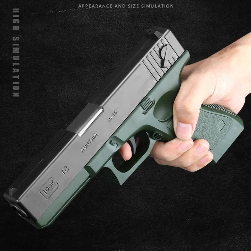 Automatic Shell Ejection Soft Bullet Pistol (Works Without Loading)