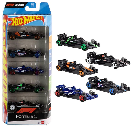 Hot Wheels 'Formula 1 Team' 5 Cars Pack (Imported)