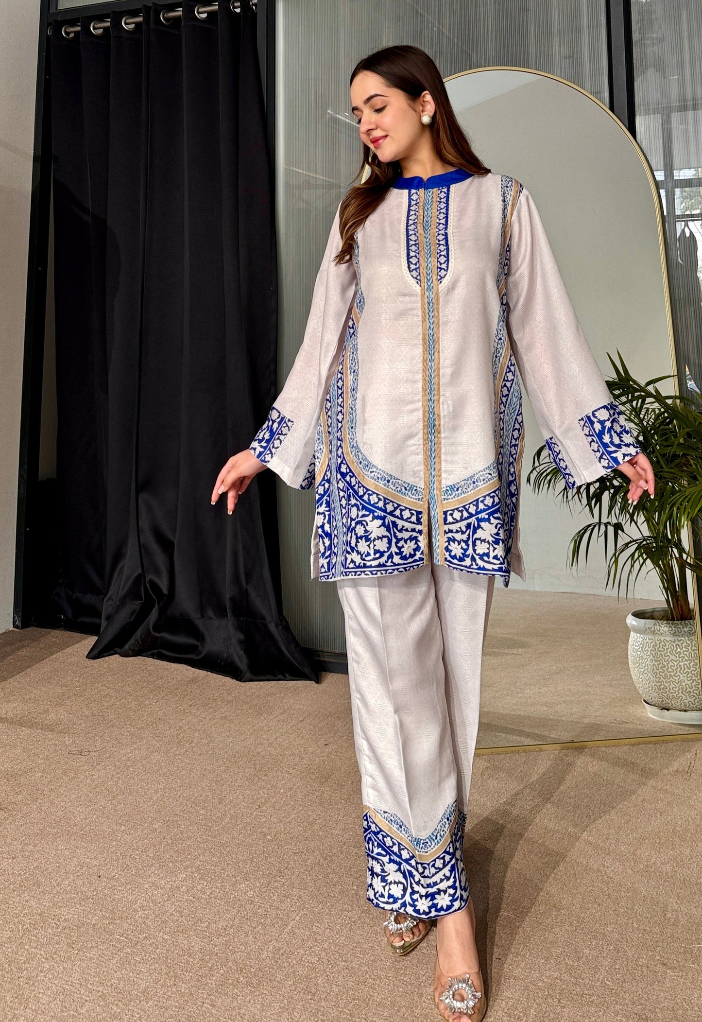 Mist And Sky Kurta Set