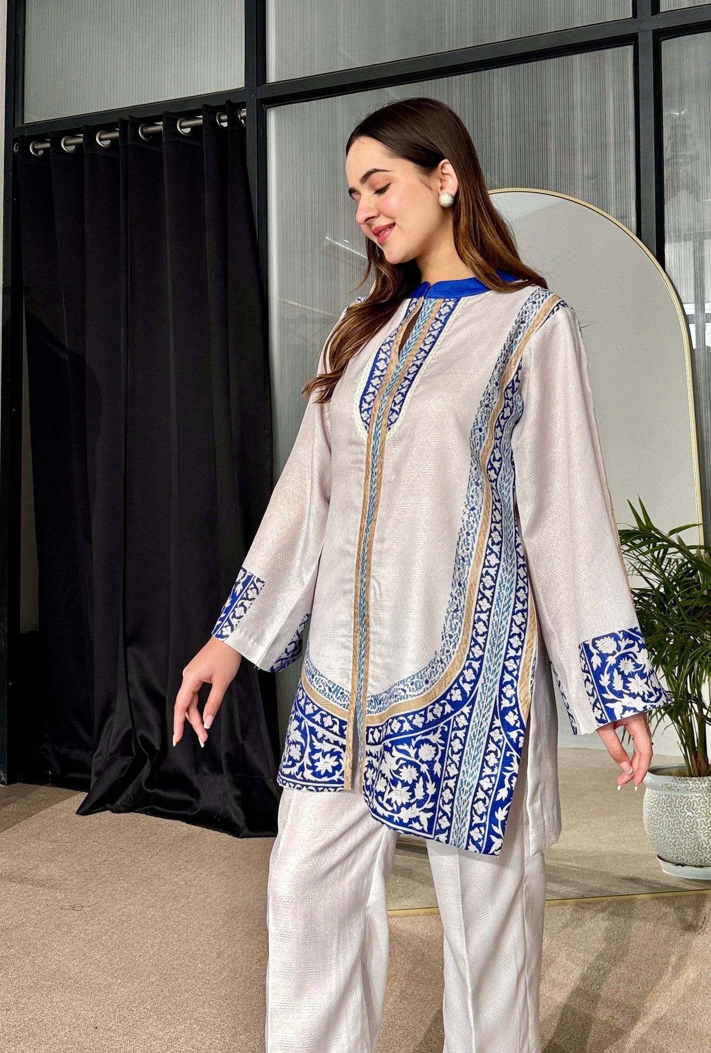 Mist And Sky Kurta Set