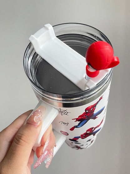Sip Sweetie｜Spiderman In-Car Insulated Cup 1200 ml Tumbler with Handle Stainless Steel Insulated Cup with Lid