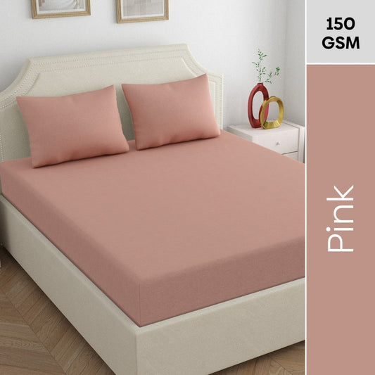 Fitted Bedsheet  - King/Pink