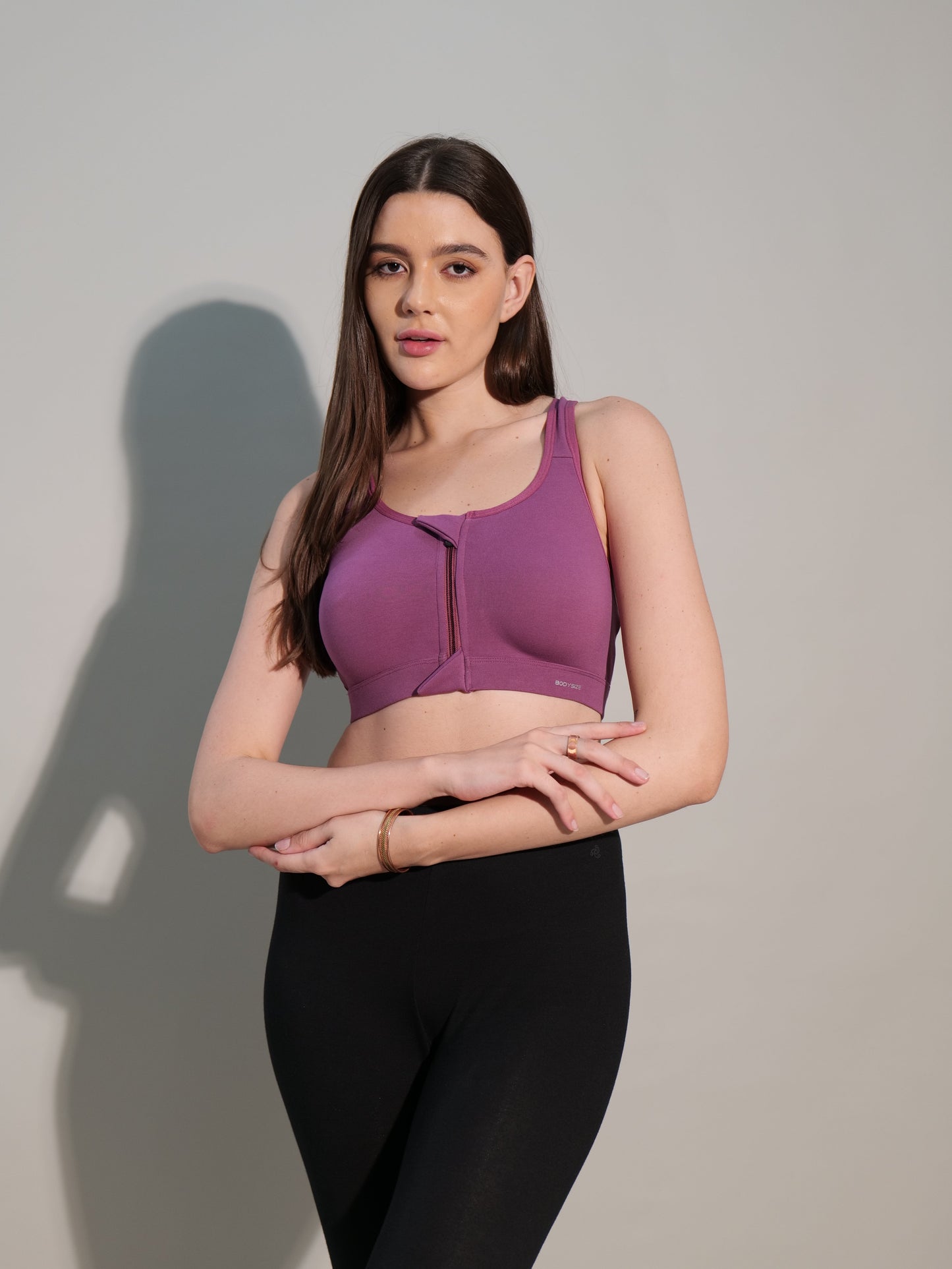 Zipper Sports Cotton Bra (Pack Of 3)