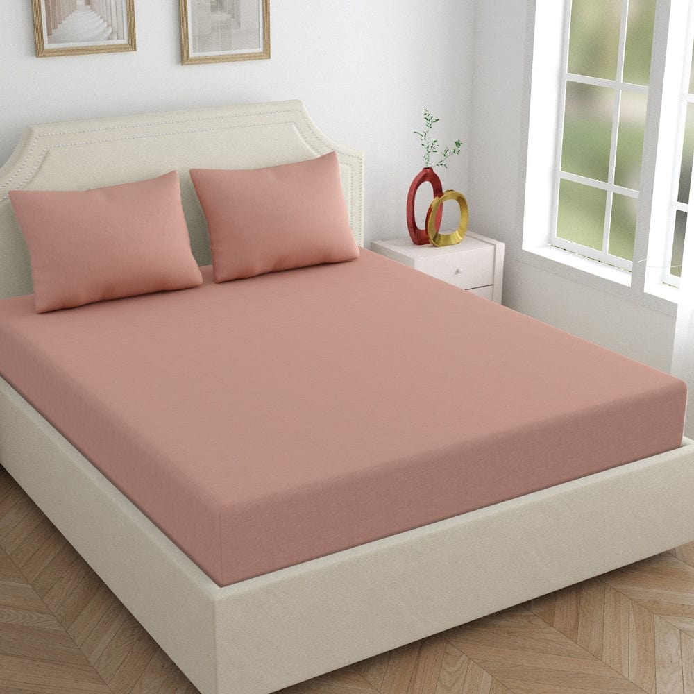 Fitted Bedsheet  - King/Pink