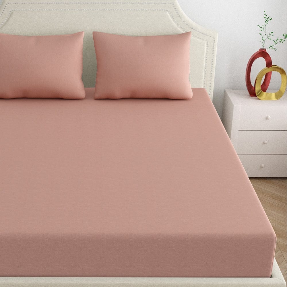 Fitted Bedsheet  - King/Pink