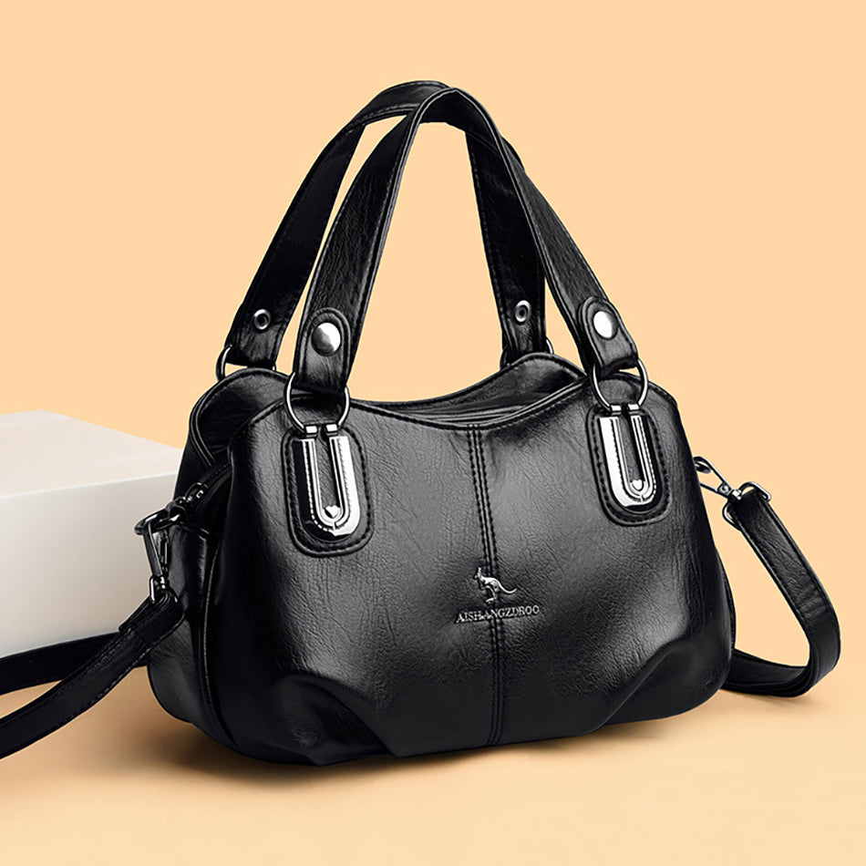 Elegante Luxe Women’s Boston Bag – Stylish Shoulder & Crossbody Handbag