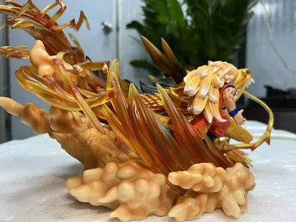 Dragon Ball Figures Son Goku Shenron Figurine Super Saiyan 3 28cm